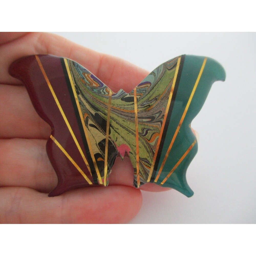 Vintage Butterfly 1997 John Crutchfield Brooch Pin